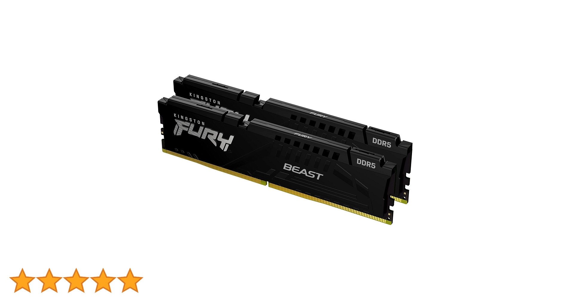 Kingston FURY BEAST DDR5 16GB×2枚セット Kingston Fury Beast DDR5 RGB 16GB (2x8GB) 5200MT/s DDR5 CL40